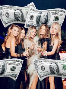 2/4 Stücke Geldschein Luftballons, große wiederverwendbare Dollarschein Luftballons für Geburtstagsdekoration, Themenpartys mit Geld, Kasino-Partys, Junggesellenabschiede, Vegas-Partys, Abschluss, Spaß Geld-Themen-Party, Geschenk für den Vater, Bankinterieur Hintergrund Dekoration