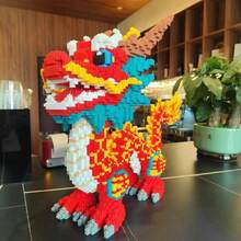 12000片龙形积木玩具拼图 3D拼图装饰 长城龙 可爱龙形积木玩具 高难度拼图 圣诞礼物 万圣节礼物 复活节礼物 生日礼物 派对和送礼佳品 - 型號 - 查看 6