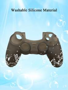 1 个 PS4 控制器硅胶保护套，防滑/防刮/防尘游戏外壳，柔软亲肤质地，提升游戏体验 - 彩色 - 查看 7