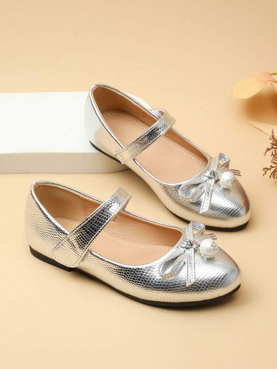 1 Paar Mädchen Ballerinas mit spitzer Zehenkappe, geeignet für den täglichen Gebrauch, Hochzeit, Party, Aufführungen, Lässig Kleidung, Mary Jane Ballerinas