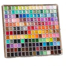 Set de 180 colores de pigmentos de acuarela de perla falsa sólida - Suministros de arte profesionales para pintura, arte de uñas y manualidades de flores de hilo | Muy pigmentados, fáciles de recoger | Ideal para artistas, estudiantes y entusiastas del DIY