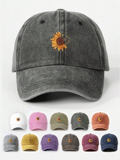 Boné de beisebol feminino com estampa de letras de camelo, estilo lavado, ajustável, com proteção UV, ideal para viagens na primavera/outono, com viseira de sol versátil e estilosa, estilo Y2K