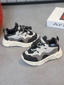 2025 新款男女儿童防滑运动鞋 - 黑色 - 查看 6