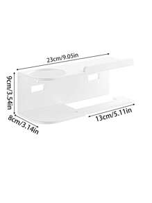 1pc Wall Mounted Paper Towel Holder, Toilet Fragrance Storage Rack, Multifunctional Storage Rack, Paper Roll Holder, Suitable For Kitchen And Bathroom, Bathroom Accessories