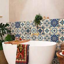 Bohemian Style Wallpaper, Multiple Specifications Of Detachable Contact Paper, Waterproof, Oil Resistant, Flame-Retardant, Suitable For Kitchen, Bathroom, Bedroom Backgrounds, Dormitory Wall Decoration, Vinyl Wallpaper, Decoration Stickers Peel Off Wall Panel Wallpaper, Spring Decoration Stickers Renew Your Home - Multicolor - View 6