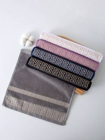 1/5/10 Pcs Square Handkerchiefs 34*34cm , Multiple Colors, Minimalist Plaid & Floral Patterns. Hand Towels, Face Towels, Small Absorbent Quick Dry Towels For Men, Women, Couples, Suitable For Bathroom, Kitchen, Travel, Hotel, Festival Gifts,School,Back To School,Travel,Travel Essentials,Home Essentials,Towel,Skin Care