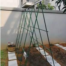 12 pezzi Tubo in plastica e acciaio da 8 mm per pergolati da giardino, supporto per piante rampicanti, sostegno per fiori