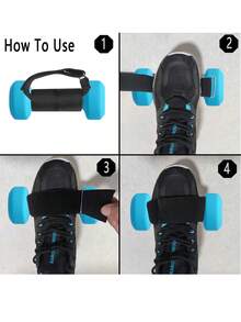 1件哑铃训练踝带，腿部肌肉训练器，胫骨夹板踝带 - 彩色 - 查看 7