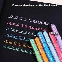 6 Colors Languo Feutre Acrylique Paint Markers Pens Stationery Acrylic Gel Pen 1.0mm For Rock Ceramic Glass Wood Drawing Writing Art School Supplies
