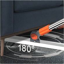 Double-Sided Floor Silicone Broom Scraping Water Multi-Function Cleaning Rotating Stretch Scraper Bathroom Kitchen Floor Glass
