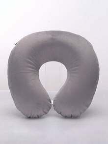 1 Piece Travel Pillow Neck Pillow Airplane Pillow Travel Car Home Office Travel Neck Flight Pillow Snap Button With Soft Cover, U-Shaped Neck Pillow Portable Student Adult Pillow Cushion, Supports Neck And Protects Cervical Spine While Studying (This Is An Inflatable Pillow) - Multicolor - View 5