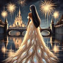 Disney Set de Kit de pintura de diamantes 5D con diseño de tema de princesa de dibujos animados, kit de pintura de diamantes completo que estimula la imagen de mosaico arte de pared manualidades para decoración del hogar, decoración de fiesta de vacaciones, regalo hecho a mano perfecto