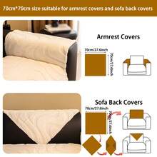 1pc Thickened Warm Soft Coral Velvet Jacquard Anti-Slip Sofa Cushion, Minimalist Modern Style Pet-Friendly Dirt-Resistant Sofa Cover, Autumn/Winter Pet Sofa Mat, Anti-Scratch Sofa Protector For L-Shaped Combination Sofa And 1/2/3/4 Seat Sofa (Sold Individually) - Beige - View 14