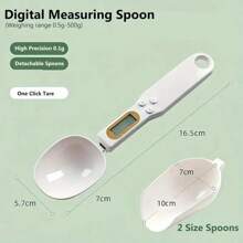 1 pièce Cuillère pèse numérique portable, pesage précis, cuillère balance de cuisine de cuisson, cuillère à mesurer le poids, pelle à farine