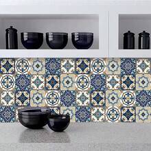 Bohemian Style Wallpaper, Multiple Specifications Of Detachable Contact Paper, Waterproof, Oil Resistant, Flame-Retardant, Suitable For Kitchen, Bathroom, Bedroom Backgrounds, Dormitory Wall Decoration, Vinyl Wallpaper, Decoration Stickers Peel Off Wall Panel Wallpaper, Spring Decoration Stickers Renew Your Home - Multicolor - View 16