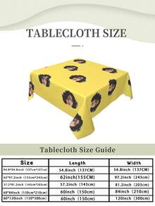 Custom Tablecloth Christmas Tablecloth Xmas Party Tablecloth Custom Table Cover Festive Tablecloth Christmas Tablecover Santa Tablecloth - Multicolor - View 6