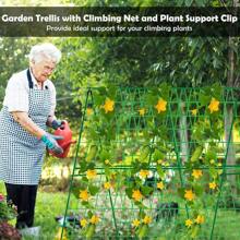 12 pezzi Tubo in plastica e acciaio da 8 mm per pergolati da giardino, supporto per piante rampicanti, sostegno per fiori