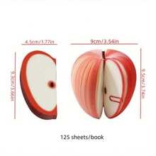 Fruit Shaped Self-Adhesive Memo Pad, Interesting Memo Notepad For Memory, Student Learning & Office Supplies, Creative Sticky Notes - Multicolor - View 10