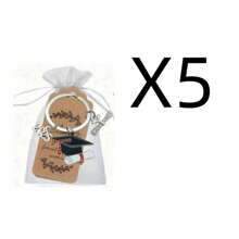 5 Stücke /10 Stücke 2025 Abschluss Schlüsselanhänger Set - Legierung, stilvolles Geschenk für Frauen mit Kappen- & Diplom-Charms, "GRADUATE" Inschrift, ideal für Rucksäcke, Autoaccessoires, Taschenanhänger, Schule
