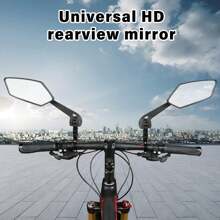2 pièces Miroir rétroviseur pliant pour vélo de montagne, vélo de route. Miroir plat HD pour automobile. Accessoires de conduite.