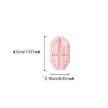 Unique Asymmetrical Texture Design Polymer Clay Cutters, 3D High-Precision Polymer Clay Molds For DIY Earrings Jewelry Making, Polymer Clay Earring Craft Tools, Art Supplies, Craft Supplies, No Power Supply Needed