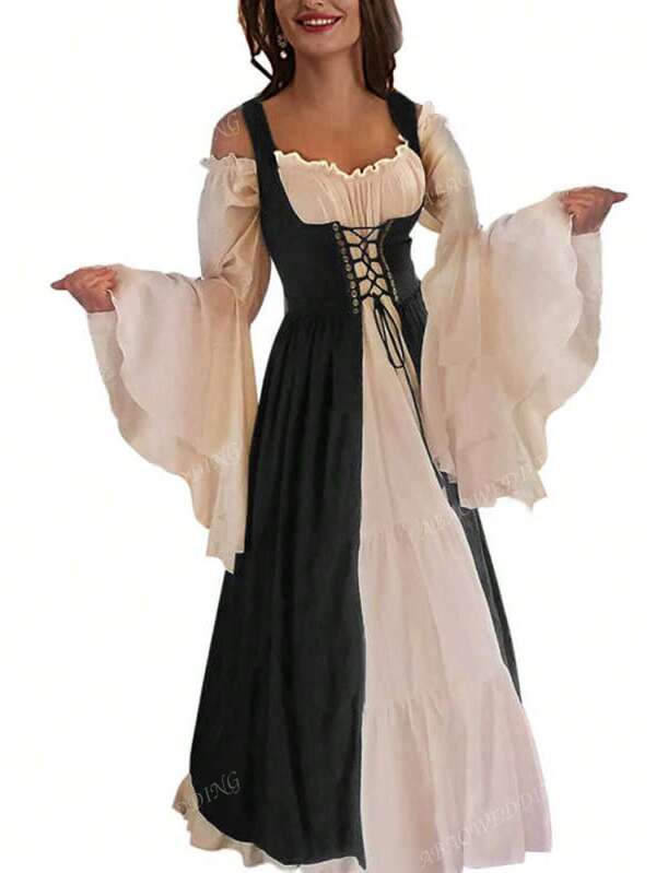 Bustier de haute qualité pour femmes adultes, robe de princesse de la Renaissance vintage, costume d'Halloween Cosplay