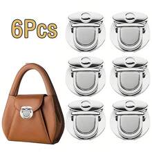 2/6 件金色金属纽扣锁,手工编织包 DIY 工艺用品,手工缝纫配件,全年钱包扣,适用于手工和 DIY 项目 - 彩色 - 查看 18