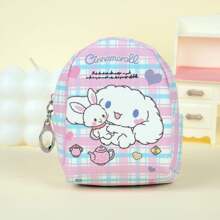 Sanrio Sanrio 1pc Girl Style Storage Bag, Cute Data Cable, Key, Change And Sanitary Pad Storage, Fashionable Storage Mini Keychain Small Bag