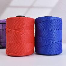 1 Pieza de Cuerda de Poliéster Crochet Bolsa Cuerda Macrame Hilo Crochet Regalo para Tejedores Hilo para Hacer Sombrero DIY, Bolso, Suéter, Sombrero