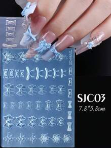 1 pieza Molde de silicona con figura de lazo, símbolos numéricos árabes, símbolos musicales para decoración de uñas. Molde con relieve con forma de copos de nieve, globos para estampado de gel, plantillas para manicura, accesorios y herramientas, ideal para decoración de teléfonos, tazas, cuadernos, gran regalo para niñas y mujeres