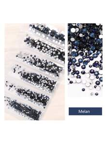 1728 Pcs Flat Back Crystal Glass Nail Art Rhinestones. 4#-12# 6 Sizes Mix DIY Decorations For Nails, Clothes, Bags, Hair Accessories, Cars, Beddings, Pendants, Etc. Suitable For Teenage Girls, Women Nail Art, Eye Makeup, Face Stickers, Jewelry Decoration Flat Back Rhinestones. 6 Bags Of Crystal Glass Flat Back Rhinestones. Nail Charms Nail Gems Nail Supplies