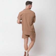 Conjunto Viscolinho Camisa e Shorts Santo Luxo