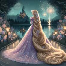 Disney Set de Kit de pintura de diamantes 5D con diseño de tema de princesa de dibujos animados, kit de pintura de diamantes completo que estimula la imagen de mosaico arte de pared manualidades para decoración del hogar, decoración de fiesta de vacaciones, regalo hecho a mano perfecto