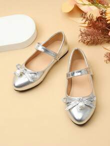 1 Paar Mädchen Ballerinas mit spitzer Zehenkappe, geeignet für den täglichen Gebrauch, Hochzeit, Party, Aufführungen, Lässig Kleidung, Mary Jane Ballerinas