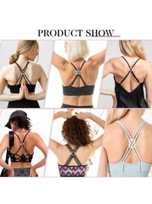 Bra Strap Clips, 12Pcs Bra Clips For Back, Anti-Slip Bra Straps Holder, Buckles Cleavage Control Clips For Bra