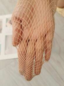 Modische, sexy Frauen Latin Dance High Elasticity Mesh Strumpfhosen, Slim Dance Zehen Netzstrümpfe schwarz, braun, hautfarben, Große Größen Netzhosen mit transparentem Boden