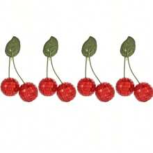 Cherry Disco Ball Decor, Double Mirror Ball Cherry Decor For DJ Club Stage Bar Party Wedding Holiday Decoration Home Decor