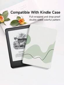 Ayotu Etui na Kindle Wave Ripples Color Block Stitching, kompatybilne z Kindle Paperwhite 11. generacji 2021/Kindle (11. generacja - wydanie 2024)/Kindle Paperwhite 12. generacji 2024, z automatycznym wybudzaniem/uśpieniem - Wielokolorowe - Zobacz 11