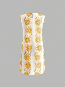 Women's Vacation Fashion Print Short Flared Skirt - Yellow - View 6