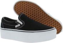 Giày lười cổ điển Vans dành cho nữ Stackform, màu vải Canvas đen/trắng, - Đen và trắng - Xem 2