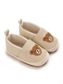 Infant Cartoon PU Casual Shoes, Newborn Soft Bottom Comfortable Prewalker Shoes - Apricot - View 2