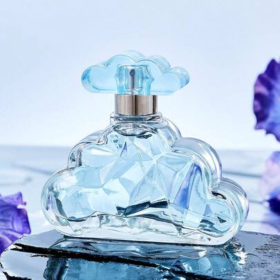 Elegant doftvätska, långvarig blommig och fruktig doft, perfekt present till henne, utsökt och lockande arom, unik molnformad flaskdesign, lyxig deodoriserande vätska