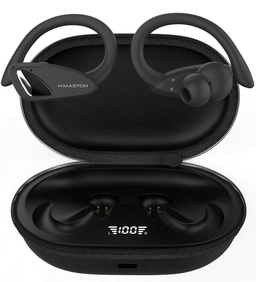 H'maston Rs-53  Wireless Headphone With Led Light For Sumsung 15h - Black - View 1