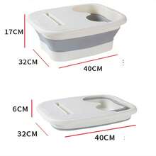 1 件可折叠按摩泡脚桶。这是一款家用塑料足浴盆，专为养生而设计。配有保温盖，具有按摩功能。这款泡脚桶适合成人使用。