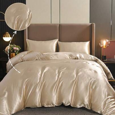 Bộ 3 vỏ chăn polyester trơn màu, thiết kế bốn góc màu trơn, bộ sản phẩm bao gồm: 1 vỏ chăn có khóa kéo (không có ruột bên trong) + 2 vỏ gối (không có ruột bên trong), thích hợp cho phòng ngủ/du lịch/ký túc xá (cho bé trai và bé gái)