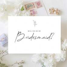 Funny Bridesmaid Card, Will You Be My Bridesmaid Card, Bridesmaid Proposal Card, Be My Maid Of Honor, Bridesmaid Card, Bridesmaid Proposal - Multicolor - View 2