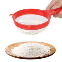 Juego de 4 filtros de malla multiusos con: perfectos paraé, jugo, harina, leche de soja, etc. - Aparatos de cocina, fáciles de filtrar - 3 piezas de acero inoxidable - Ver 4