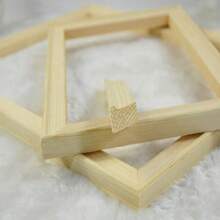 1 Set DIY Oil Painting Frame Decor Real Wood Inner Frame, Numbered Painting Frame Assembly Kit, Canvas Wood Frame, Thick Wood Molding For DIY Oil Painting, Art Canvas, Diamond Painting, Calligraphy Practice (4 Unassembled Frame Bars)