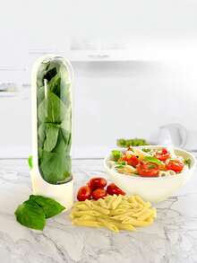 1pc/2pcs/3pcs Fresh Herb Preservation Containers, Herb Freshness Boxes For Cilantro, Mint, Parsley, Asparagus, Keeps Greens Fresh 2-3 Weeks - Multicolor - View 9