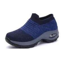 Zapatillas casuales de moda para mujer, zapatos deportivos cómodos de malla transpirable, zapatillas de amortiguación 'Pillow' para estudiantes, modelo 2025